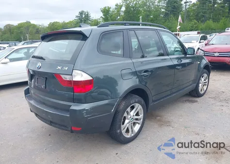 2007 BMW X3 3.0Si из США, поврежденный, VIN WBXPC93427WF20190